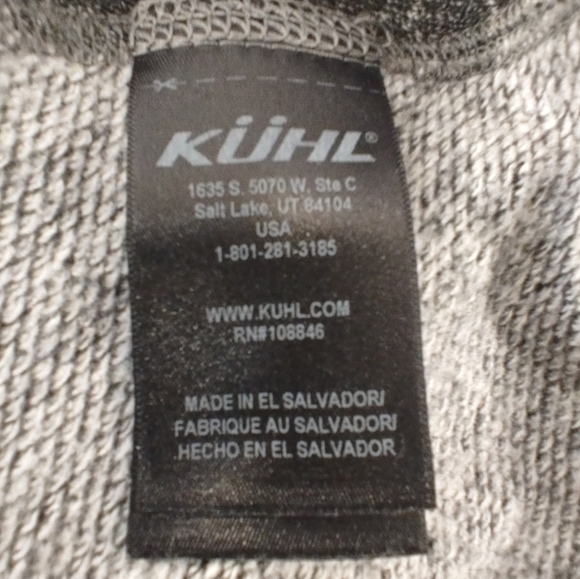 Kuhl Nova Wool Blend Cowl Neck Sweater Small Grey Two Tone - Picture 4 of 12
